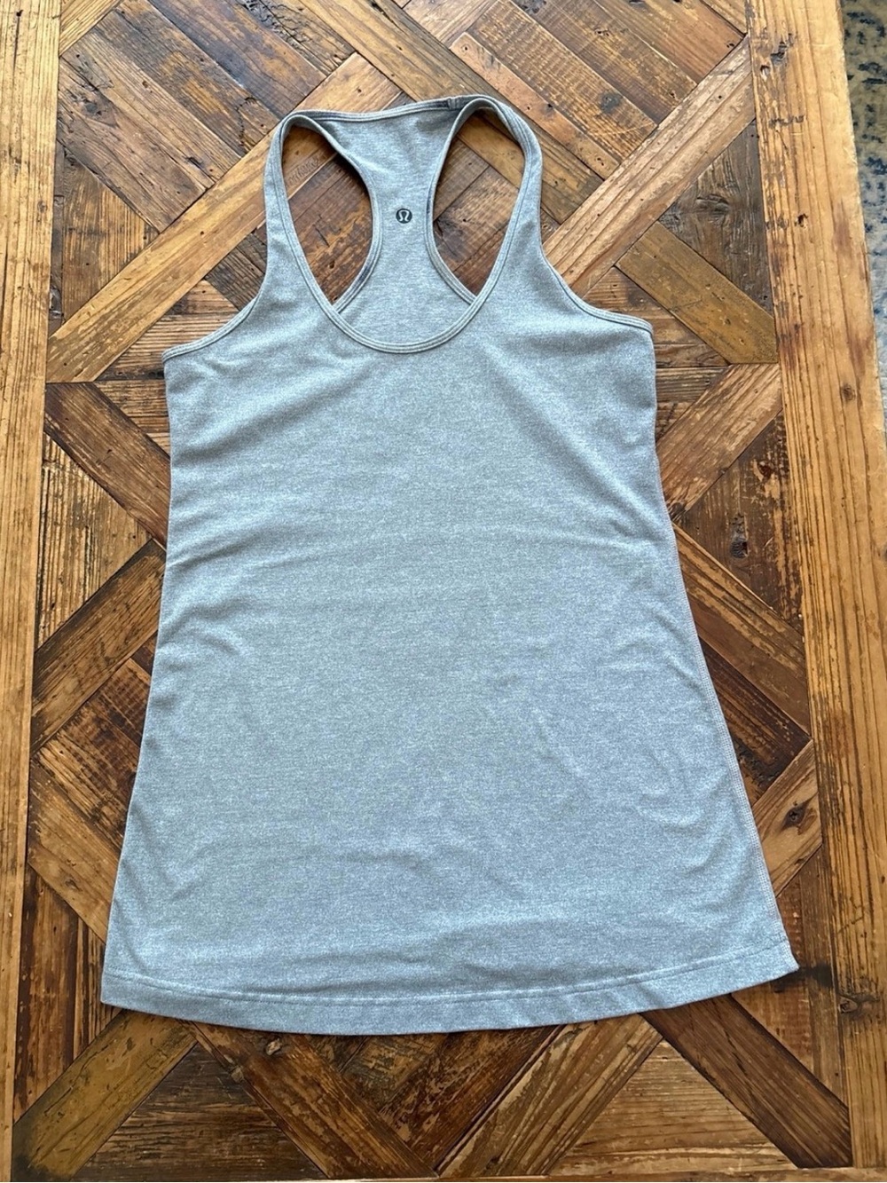 lululemon athletica Light Gray Racerback Performance Tank